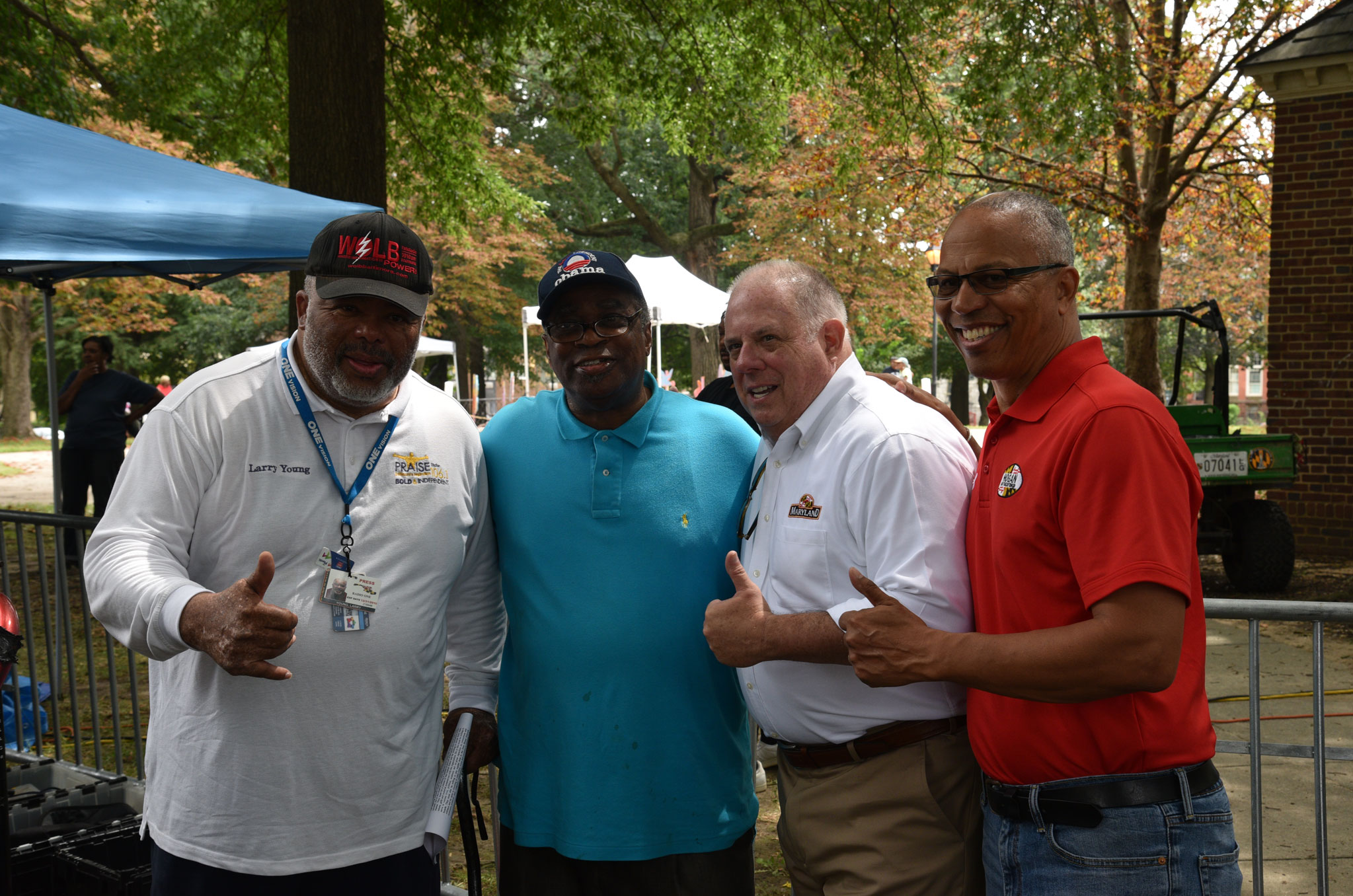 Governor Hogan and Lt. Governor Rutherford with guests