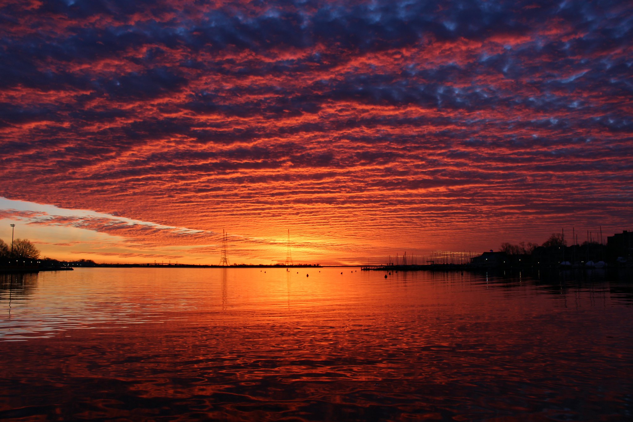 Sunrise on the water